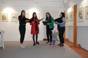 Akvareli Blanke Božič v družbi glasov Kvarteta Štiglic 5